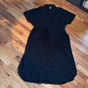 a new day Button-Down Dress Size XL Black